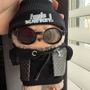 Black Labubu doll outfit hoodie/vest